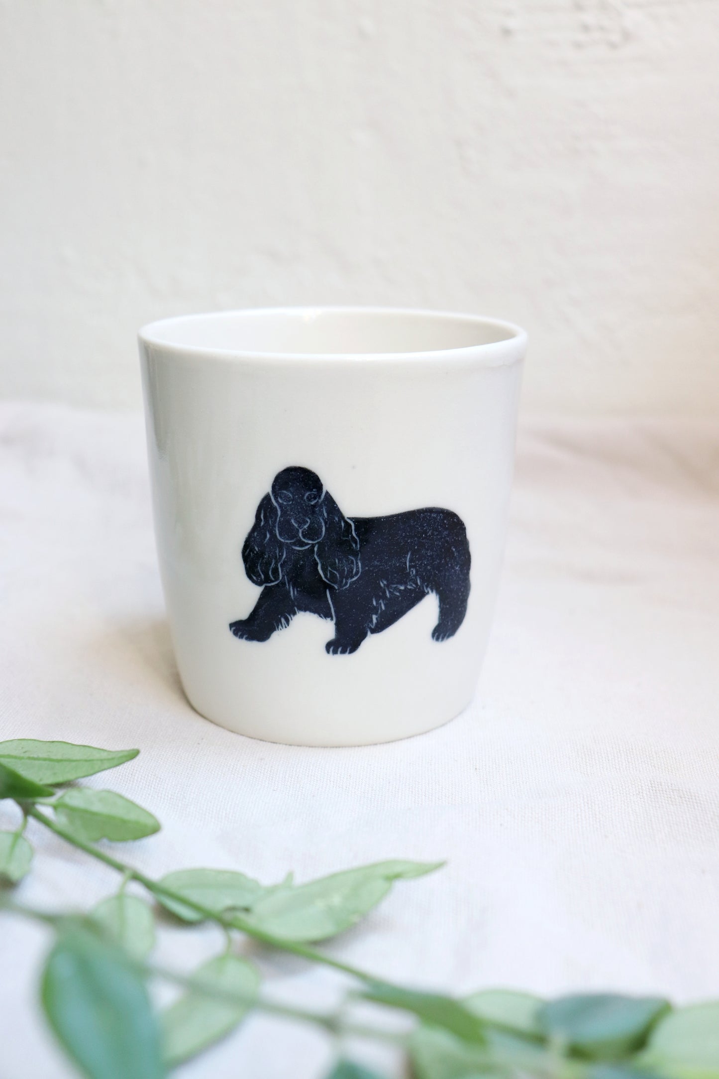 Porslinskopp mindre - cocker spaniel
