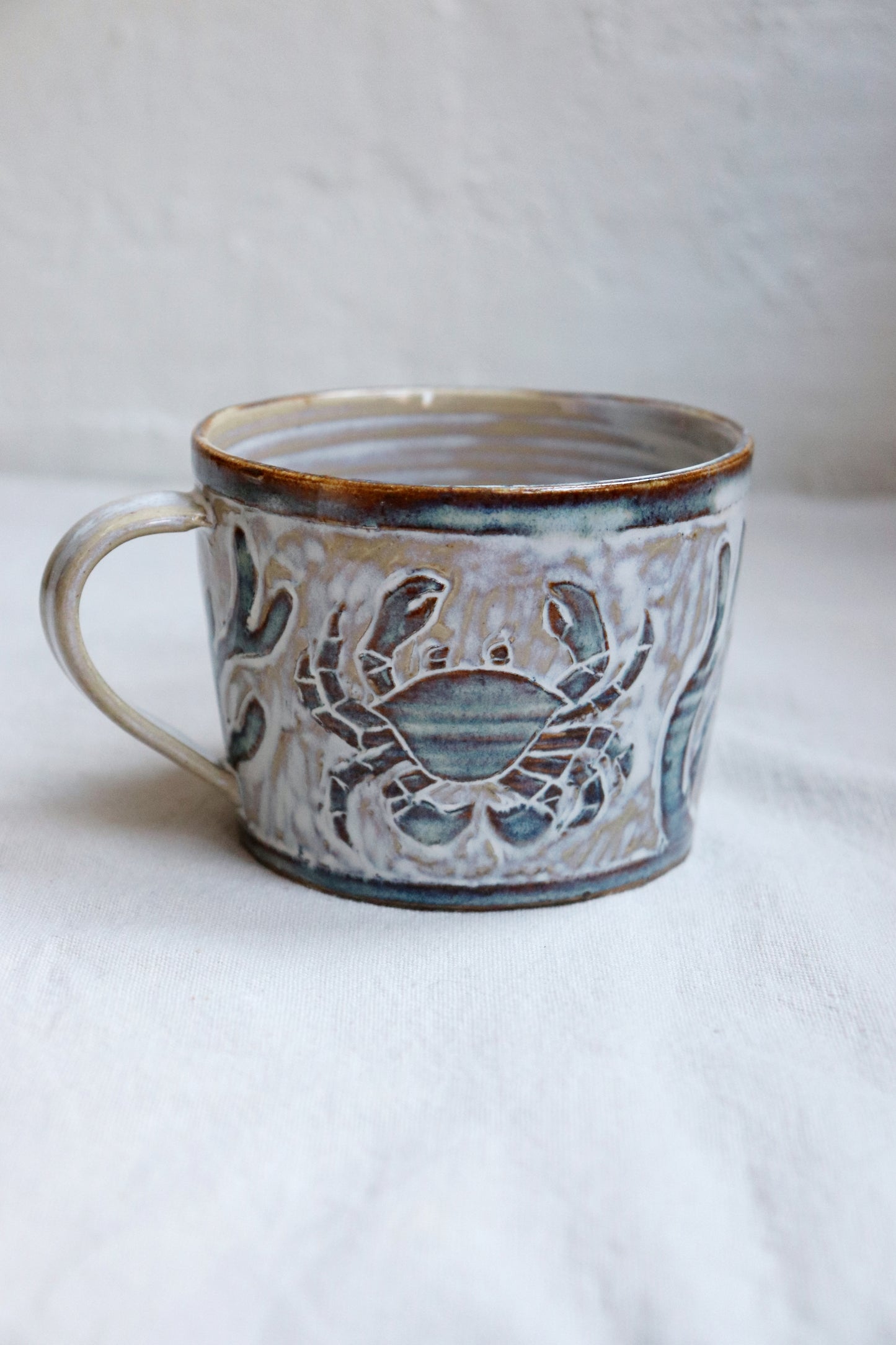 Sgraffitokopp - krabba