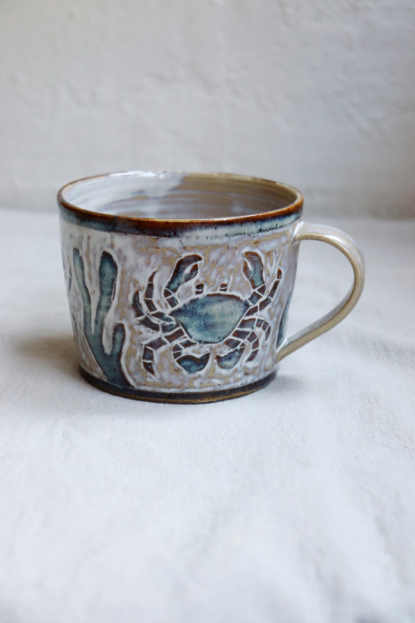 Sgraffitokopp - krabba