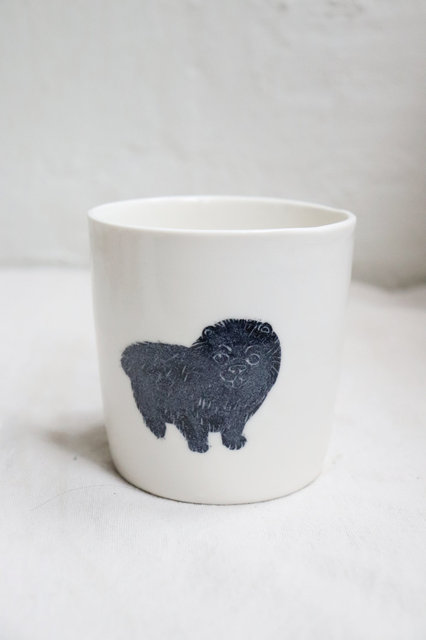 Porslinskopp mindre - pomeranian